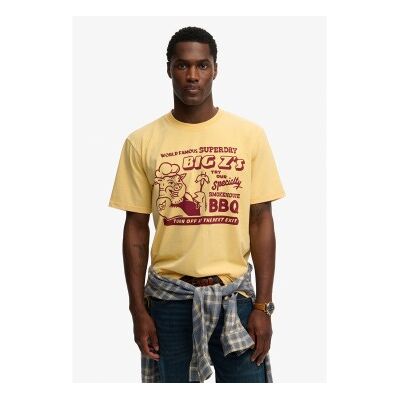 Superdry für Herren. M1012360A Roadside Trade Lose T-shirt gelb (S), Lässig, Baumwolle, Kurzarm Superdry für Herren. M1012360A Roadside Trade Lose T-shirt gelb (S), Lässig, Baumwolle, Kurzarm