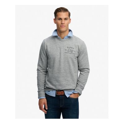 Superdry für Herren. M2014237A Graues Sweatshirt von Cutters And Makers (S), Lässig, Baumwolle Superdry für Herren. M2014237A Graues Sweatshirt von Cutters And Makers (S), Lässig, Baumwolle
