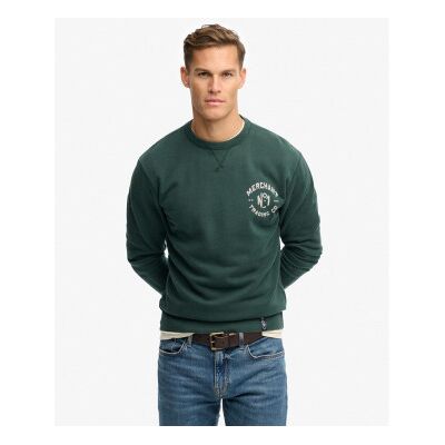Superdry für Herren. M2014305A Merchant Graphic Sweatshirt grün (XL), Lässig, Baumwolle Superdry für Herren. M2014305A Merchant Graphic Sweatshirt grün (XL), Lässig, Baumwolle