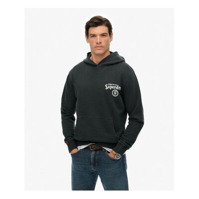 Superdry für Herren. M2014390A Sweatshirt Tokyo Narrative Lose Kapuze schwarz (L), Lässig, Baumwolle Superdry für Herren. M2014390A Sweatshirt Tokyo Narrative Lose Kapuze schwarz (L), Lässig, Baumwolle
