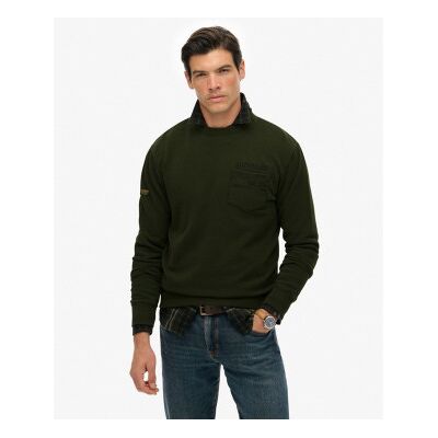 Superdry für Herren. M2014294A Utility Lose Sweatshirt grün (XL), Lässig, Baumwolle Superdry für Herren. M2014294A Utility Lose Sweatshirt grün (XL), Lässig, Baumwolle
