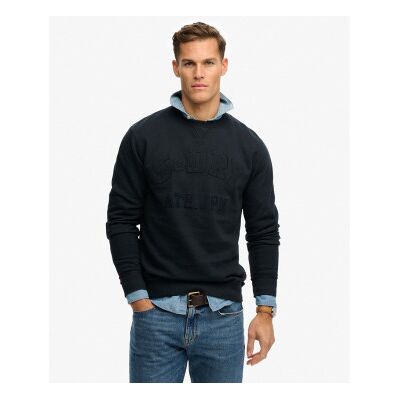 Superdry für Herren. M2014382A Sweatshirt Vintage Athletic Tonal navy (S), Schwarz, Lässig, Baumwolle Superdry für Herren. M2014382A Sweatshirt Vintage Athletic Tonal navy (S), Schwarz, Lässig, Baumwolle