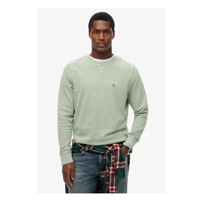 Superdry für Herren. M2014174A Essential klassisches Sweatshirt grün (S), Lässig, Baumwolle Superdry für Herren. M2014174A Essential klassisches Sweatshirt grün (S), Lässig, Baumwolle