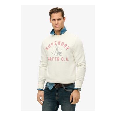Superdry für Herren. M2014018A Lo-Fi Outdoors Sweatshirt off-white (S), Weiß, Lässig, Baumwolle Superdry für Herren. M2014018A Lo-Fi Outdoors Sweatshirt off-white (S), Weiß, Lässig, Baumwolle