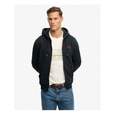 Superdry für Herren. M2014128A Essential Logo Zip Sweatshirt navy (S), Lässig, Baumwolle, Marine Superdry für Herren. M2014128A Essential Logo Zip Sweatshirt navy (S), Lässig, Baumwolle, Marine