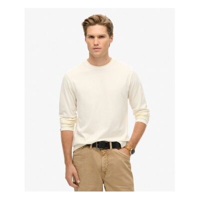 Superdry für Herren. M6010879A T-Shirt Classic Essential gebrochenes Weiß (S), Lässig, Baumwolle, Langarm Superdry für Herren. M6010879A T-Shirt Classic Essential gebrochenes Weiß (S), Lässig, Baumwolle, Langarm