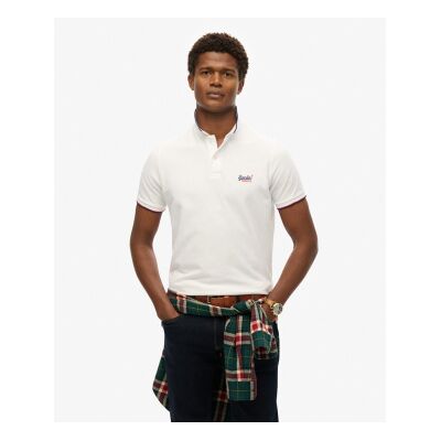 Superdry für Herren. M1110394A Polo Vintage Poolside weiß (XL), Lässig, Baumwolle, Kurzarm Superdry für Herren. M1110394A Polo Vintage Poolside weiß (XL), Lässig, Baumwolle, Kurzarm