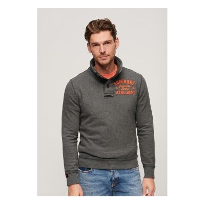 Superdry für Herren. M2014114A Vintage Athletic Henley grau Sweatshirt (S), Lässig, Baumwolle Superdry für Herren. M2014114A Vintage Athletic Henley grau Sweatshirt (S), Lässig, Baumwolle