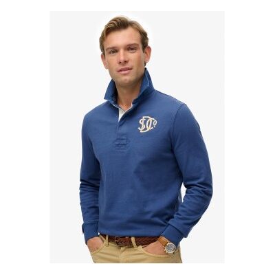 Superdry für Herren. M2014011A Vintage Athletic Rugby blau Polohemd (L), Lässig, Baumwolle, Langarm Superdry für Herren. M2014011A Vintage Athletic Rugby blau Polohemd (L), Lässig, Baumwolle, Langarm