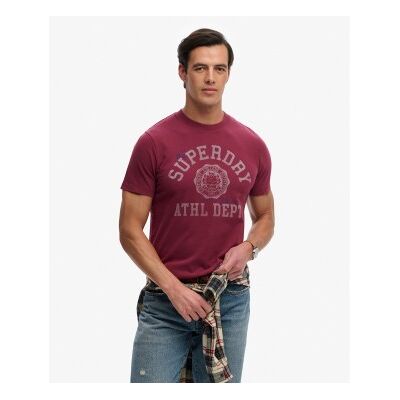 Superdry für Herren. M1012363A Entspanntes Vintage-T-Shirt weinrot (XL), Lässig, Baumwolle, Kurzarm, Bordeaux Superdry für Herren. M1012363A Entspanntes Vintage-T-Shirt weinrot (XL), Lässig, Baumwolle, Kurzarm, Bordeaux