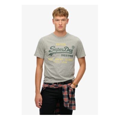 Superdry für Herren. M1012203A Klassisches Relaxed-T-Shirt grau (M), Lässig, Baumwolle, Kurzarm Superdry für Herren. M1012203A Klassisches Relaxed-T-Shirt grau (M), Lässig, Baumwolle, Kurzarm