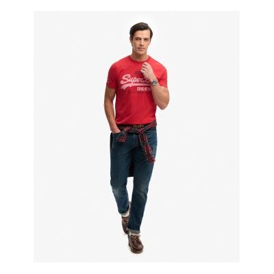 Superdry für Herren. M1012451A Klassisches T-shirt rot (S), Lässig, Baumwolle, Kurzarm Superdry für Herren. M1012451A Klassisches T-shirt rot (S), Lässig, Baumwolle, Kurzarm