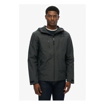 Superdry für Herren. M5012249A Wasserdichte Jacke grau (S), Lässig, Polyester Superdry für Herren. M5012249A Wasserdichte Jacke grau (S), Lässig, Polyester