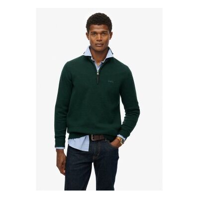 Superdry für Herren. M6110688A Grüner Wollpullover (M), Lässig, Wolle Superdry für Herren. M6110688A Grüner Wollpullover (M), Lässig, Wolle