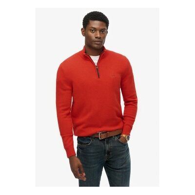 Superdry für Herren. M6110688A Pullover Wolle rot (L), Lässig, Langarm Superdry für Herren. M6110688A Pullover Wolle rot (L), Lässig, Langarm