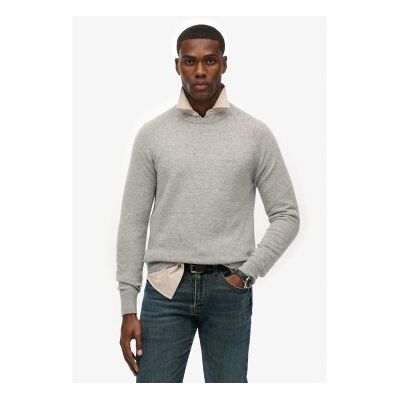Superdry für Herren. M6110689A Mischpulli grau (M), Lässig, Wolle Superdry für Herren. M6110689A Mischpulli grau (M), Lässig, Wolle