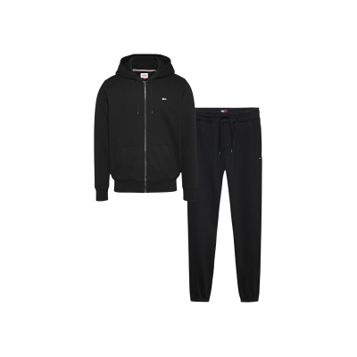 Tommy Jeans für Herren. DM0DM23281 Trainingsanzug Classic Flag schwarz (S), Sportlich, Baumwolle, Multisport Tommy Jeans für Herren. DM0DM23281 Trainingsanzug Classic Flag schwarz (S), Sportlich, Baumwolle, Multisport