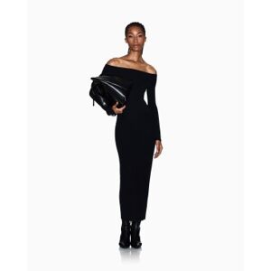 Giorgio Armani A X Armani Exchange für Damen. XW001313AF10352UC001 Maxikleid schwarz (S), Lässig, Party, Viskose, Langarm