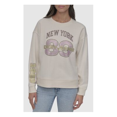 DKNY für Damen. DJ5T1442 Sweatshirt 89 Jean beige (XS), Lässig, Baumwolle, Langarm DKNY für Damen. DJ5T1442 Sweatshirt 89 Jean beige (XS), Lässig, Baumwolle, Langarm