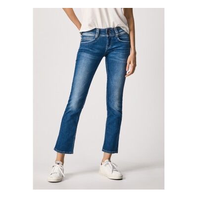 Pepe Jeans für Damen. PL204159D45 Jeans Jen blau (29/30), Lässig, Baumwolle Pepe Jeans für Damen. PL204159D45 Jeans Jen blau (29/30), Lässig, Baumwolle