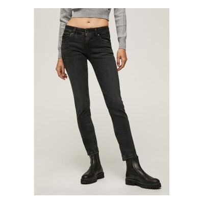 Pepe Jeans für Damen. PL204165VS1 Jeans New Brooke Schwarz (29/32), Lässig, Bio-Baumwolle, Nachhaltig Pepe Jeans für Damen. PL204165VS1 Jeans New Brooke Schwarz (29/32), Lässig, Bio-Baumwolle, Nachhaltig
