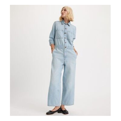 Levi's für Damen. A5930-0006 Overall Iconic Lightweight blau (M), Lässig, Baumwolle, Denim, Langarm Levi's für Damen. A5930-0006 Overall Iconic Lightweight blau (M), Lässig, Baumwolle, Denim, Langarm