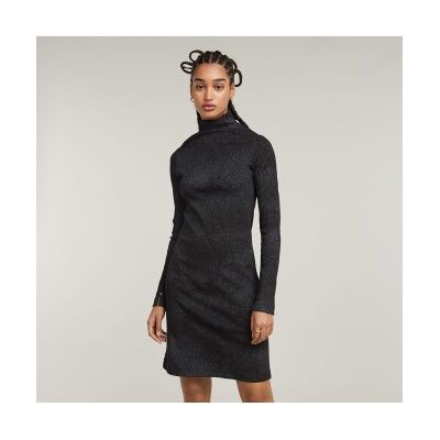 G-Star für Damen. D25042-D799-9985 Beschichtetes Kleid schwarz (S), Lässig, Langarm G-Star für Damen. D25042-D799-9985 Beschichtetes Kleid schwarz (S), Lässig, Langarm