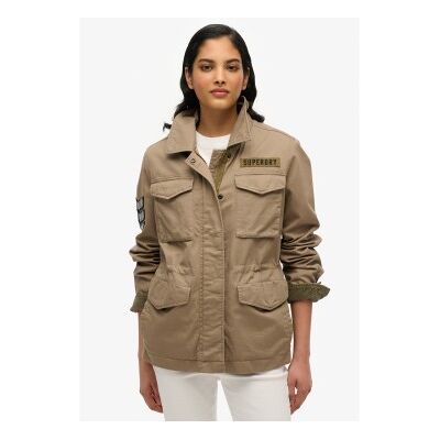 Superdry für Damen. W5011854A Militärjacke M65 grün verschönert (XS), Lässig, Baumwolle Superdry für Damen. W5011854A Militärjacke M65 grün verschönert (XS), Lässig, Baumwolle