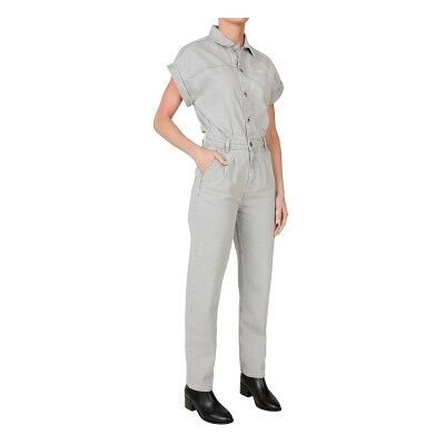 Pepe Jeans für Damen. PL230496 Jenna Grauer Jumpsuit (XS), Lässig, Baumwolle, Kurzarm, Nachhaltig Pepe Jeans für Damen. PL230496 Jenna Grauer Jumpsuit (XS), Lässig, Baumwolle, Kurzarm, Nachhaltig