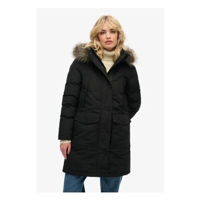 Superdry für Damen. W5011786A Everest Parka schwarz (M), Lässig, Recyceltes Polyester, Nachhaltig Superdry für Damen. W5011786A Everest Parka schwarz (M), Lässig, Recyceltes Polyester, Nachhaltig