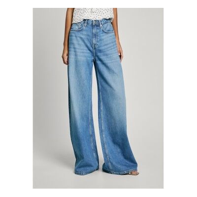 Pepe Jeans für Damen. PL205015 Weit geschnittene Jeans Mw Vintage blau (28/34), Lässig, Baumwolle, Denim, Nachhaltig Pepe Jeans für Damen. PL205015 Weit geschnittene Jeans Mw Vintage blau (28/34), Lässig, Baumwolle, Denim, Nachhaltig