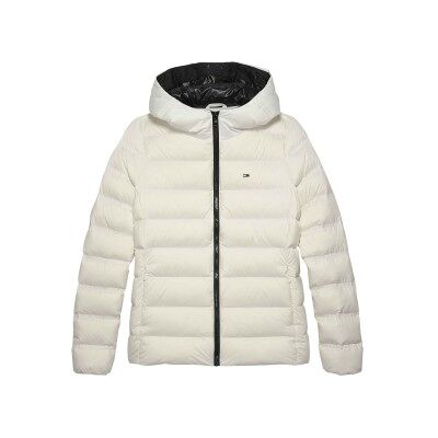 Tommy Jeans für Damen. DW0DW21617 Gesteppte Daunenjacke mit cremefarbener Kapuze (S), Weiß, Lässig, Polyester Tommy Jeans für Damen. DW0DW21617 Gesteppte Daunenjacke mit cremefarbener Kapuze (S), Weiß, Lässig, Polyester