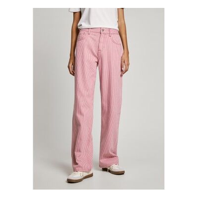Pepe Jeans für Damen. PL204998 Jeans in lockerer Passform Stripe rosa (28/30), Lässig, Denim, Nachhaltig Pepe Jeans für Damen. PL204998 Jeans in lockerer Passform Stripe rosa (28/30), Lässig, Denim, Nachhaltig