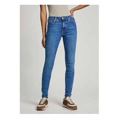 Pepe Jeans für Damen. PL204728HV8 Jeans Skinny Mw blau (26/30), Lässig, Baumwolle, Denim, Nachhaltig Pepe Jeans für Damen. PL204728HV8 Jeans Skinny Mw blau (26/30), Lässig, Baumwolle, Denim, Nachhaltig