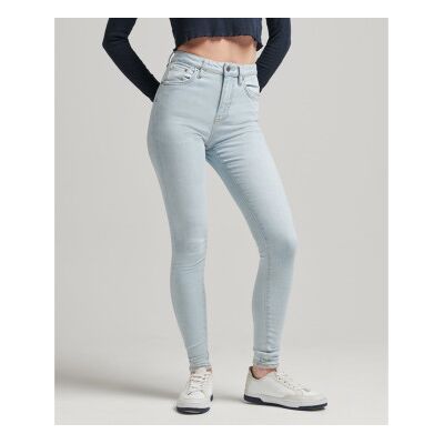 Superdry für Damen. W7010796A Skinny-Jeans mit hoher Taille aus blauer Bio-Baumwolle (27/30), Denim, Polyester, Nachhaltig Superdry für Damen. W7010796A Skinny-Jeans mit hoher Taille aus blauer Bio-Baumwolle (27/30), Denim, Polyester, Nachhaltig