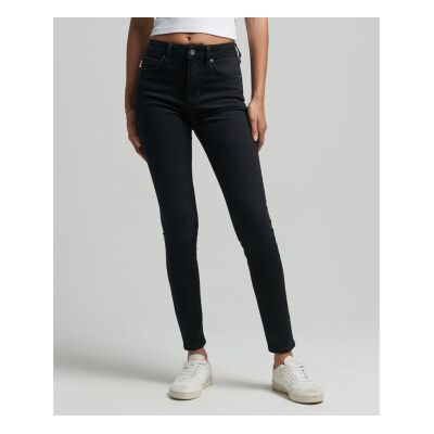 Superdry für Damen. W7010796A Skinny-Jeans aus Bio-Baumwolle mit hoher Taille schwarz (27/30), Lässig, Denim, Polyester, Nachhaltig Superdry für Damen. W7010796A Skinny-Jeans aus Bio-Baumwolle mit hoher Taille schwarz (27/30), Lässig, Denim, Polyester, Nachhaltig