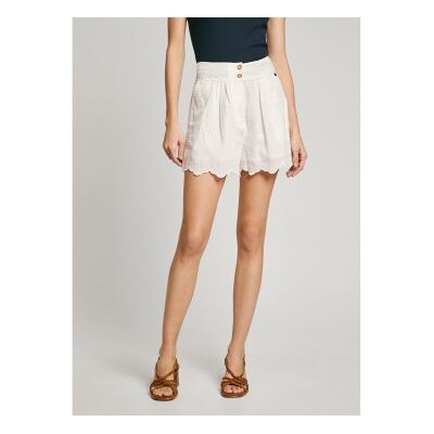 Pepe Jeans für Damen. PL801158 Kurze Douce weiß (L), Lässig, Baumwolle Pepe Jeans für Damen. PL801158 Kurze Douce weiß (L), Lässig, Baumwolle