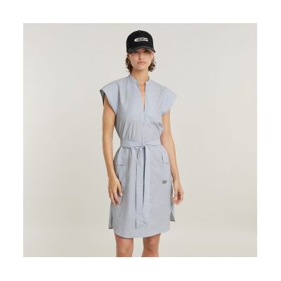 G-Star für Damen. D24622-C667-G460 Saharienne Kleid blau (M), Lässig, Baumwolle, Kurzarm G-Star für Damen. D24622-C667-G460 Saharienne Kleid blau (M), Lässig, Baumwolle, Kurzarm