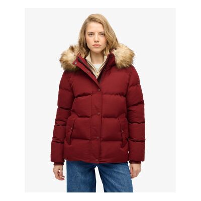 Superdry für Damen. W5011929A Mantel Everest Five Baffle rot (L), Lässig, Recyceltes Polyester, Nachhaltig Superdry für Damen. W5011929A Mantel Everest Five Baffle rot (L), Lässig, Recyceltes Polyester, Nachhaltig