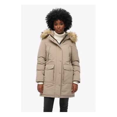 Superdry für Damen. W5011786A Parka Everest beige (L), Lässig, Recyceltes Polyester, Nachhaltig Superdry für Damen. W5011786A Parka Everest beige (L), Lässig, Recyceltes Polyester, Nachhaltig