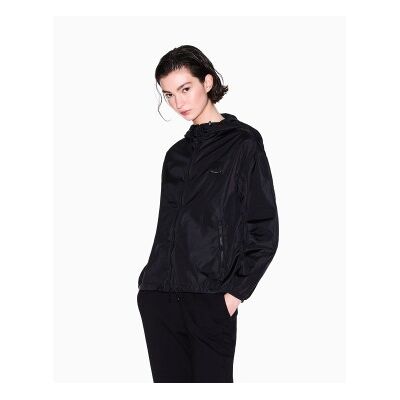 Giorgio Armani A X Armani Exchange für Damen. XW000955AF12285UC001 Windbreaker Jacke schwarz (L), Lässig, Polyamid Giorgio Armani A X Armani Exchange für Damen. XW000955AF12285UC001 Windbreaker Jacke schwarz (L), Lässig, Polyamid