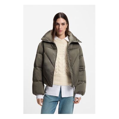 Boss für Damen. 50548035 Padilena Jacke grün (M), Lässig, Polyester Boss für Damen. 50548035 Padilena Jacke grün (M), Lässig, Polyester