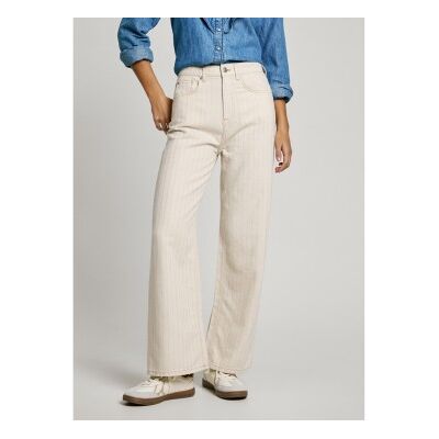 Pepe Jeans für Damen. PL205002 Straight Fit Jeans Streifen beige (26/28), Lässig, Denim, Nachhaltig Pepe Jeans für Damen. PL205002 Straight Fit Jeans Streifen beige (26/28), Lässig, Denim, Nachhaltig
