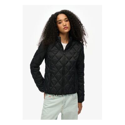 Superdry für Damen. W5011919A Diamond Quilt Fuji Lite Jacke schwarz (S), Lässig, Nylon Superdry für Damen. W5011919A Diamond Quilt Fuji Lite Jacke schwarz (S), Lässig, Nylon