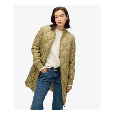 Superdry für Damen. W5011662A Lange gefütterte Jacke Studios grün (XS), Lässig, Recyceltes Polyester, Nachhaltig Superdry für Damen. W5011662A Lange gefütterte Jacke Studios grün (XS), Lässig, Recyceltes Polyester, Nachhaltig