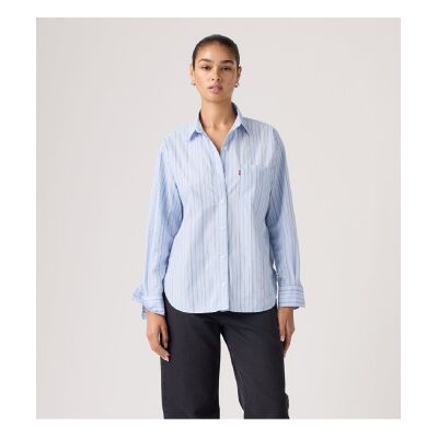 Levi's für Damen. 001HM-0014 Harlie Boyfriend Hemd hellblau (XS), Lässig, Baumwolle, Langarm Levi's für Damen. 001HM-0014 Harlie Boyfriend Hemd hellblau (XS), Lässig, Baumwolle, Langarm