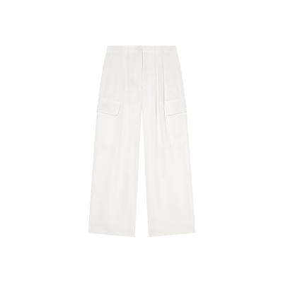 Giorgio Armani A X Armani Exchange für Damen. XW001937AF21556U1003 Weite Cargohose weiß (S), Lässig, Polyester Giorgio Armani A X Armani Exchange für Damen. XW001937AF21556U1003 Weite Cargohose weiß (S), Lässig, Polyester