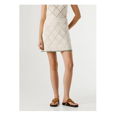 Pepe Jeans für Damen. PL9011915 Weißer Rock ?Kaira? (XS), Lässig, Baumwolle, Klassisch Pepe Jeans für Damen. PL9011915 Weißer Rock ?Kaira? (XS), Lässig, Baumwolle, Klassisch