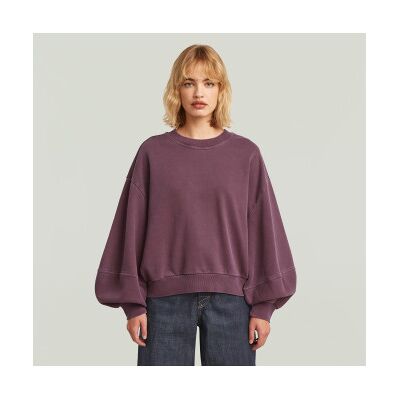 G-Star für Damen. D26361-D993-H731 Lila Overdyed-Sweatshirt (S), Lässig, Flieder, Baumwolle, Langarm G-Star für Damen. D26361-D993-H731 Lila Overdyed-Sweatshirt (S), Lässig, Flieder, Baumwolle, Langarm