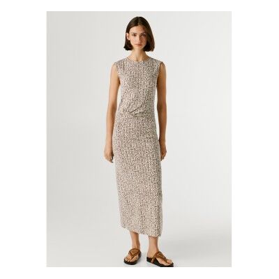 Pepe Jeans für Damen. PL9537814 Braunes Lexi-Kleid (XS), Lässig, Baumwolle, Ärmellos / Hosenträger Pepe Jeans für Damen. PL9537814 Braunes Lexi-Kleid (XS), Lässig, Baumwolle, Ärmellos / Hosenträger
